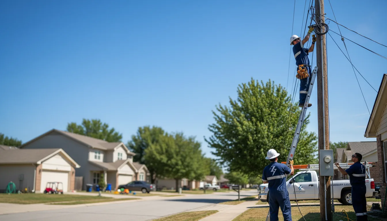 Residential electrician providing installation services in Dripping Springs, TX